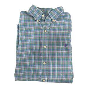 Vintage 90s Ralph Lauren Plaid Button Down Shirt Men’s L